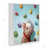 Lucia Heffernan | Pig Chef with Playful Macarons