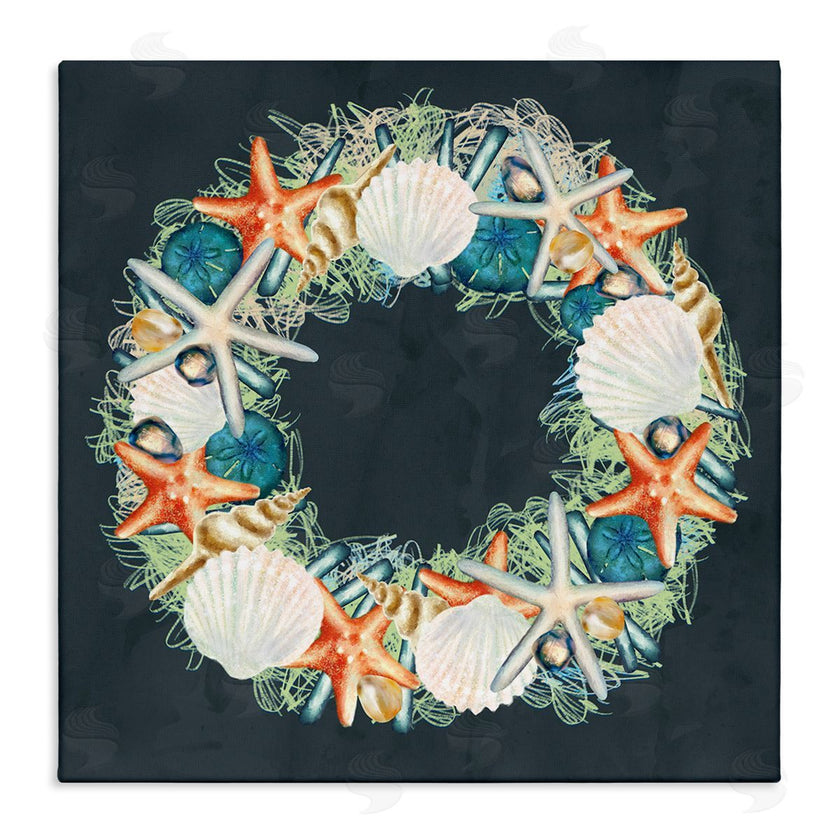 Ziwei Li | Starfish and Nautical Seashell Wreath