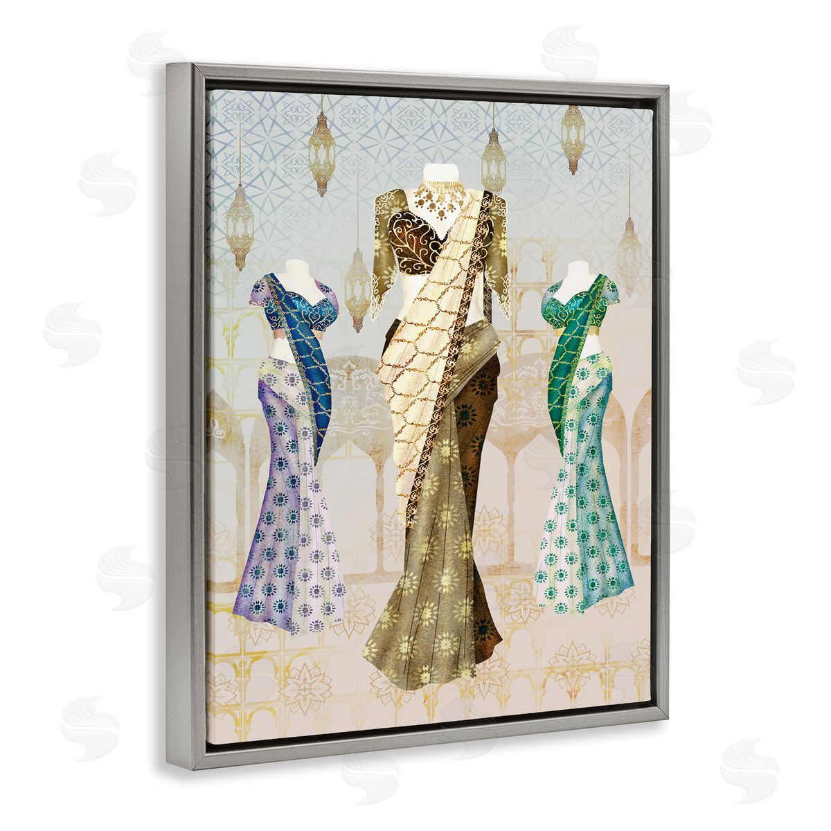 Ziwei Li Eastern Glam Fashion on Geometric Arabesque Background
