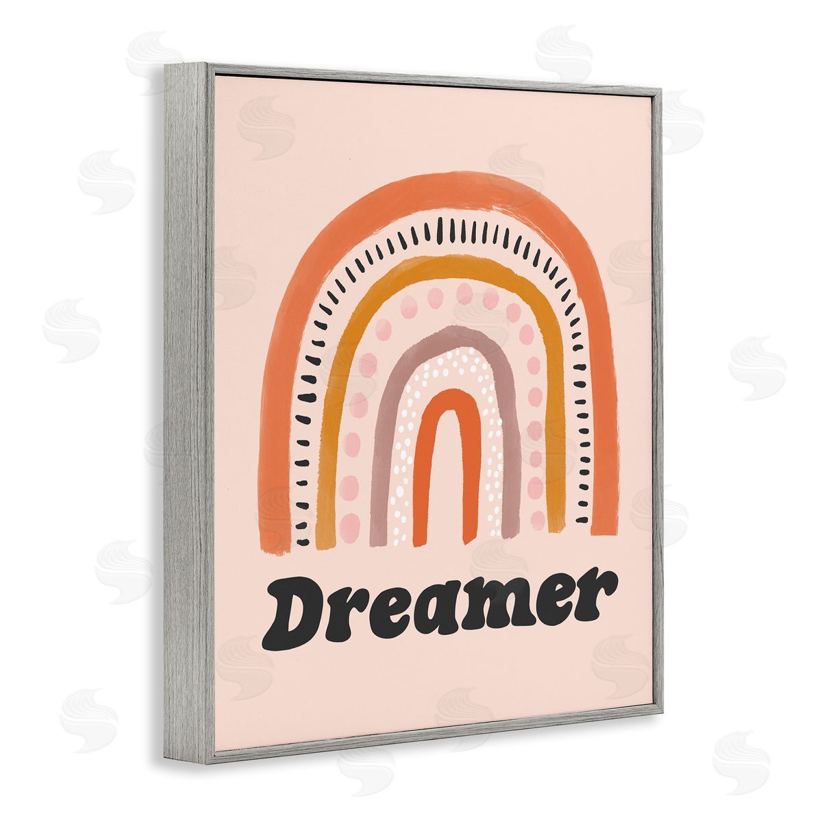 Lisa Barlow Dreamer Sentiment Whimsical Orange Pink Rainbow 