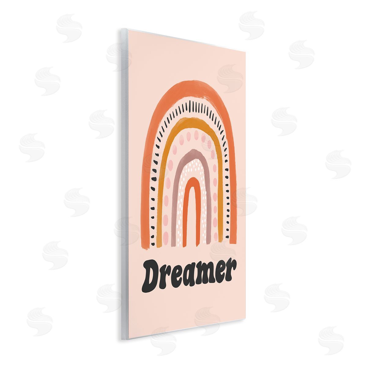 Lisa Barlow Dreamer Sentiment Whimsical Orange Pink Rainbow 