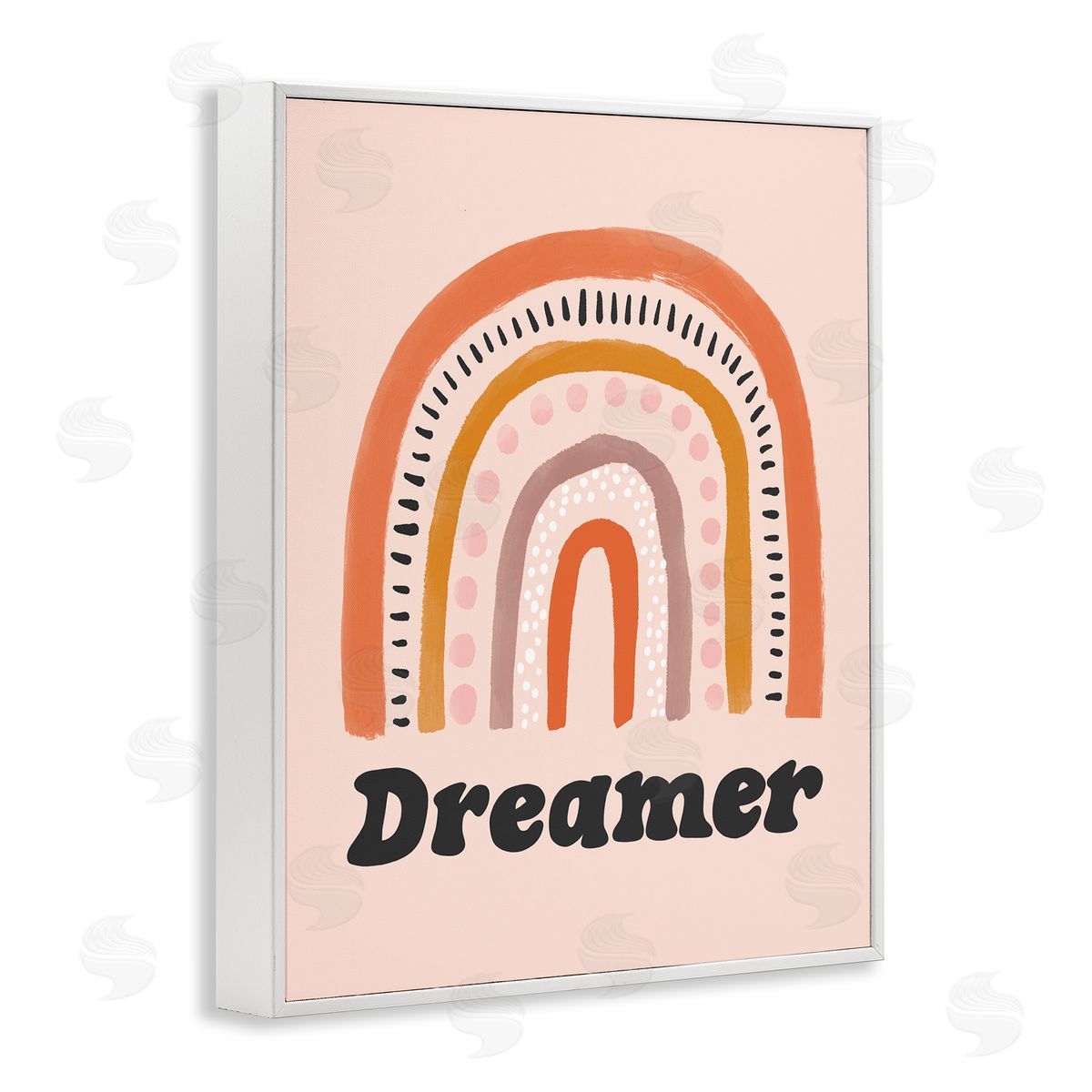 Lisa Barlow Dreamer Sentiment Whimsical Orange Pink Rainbow 
