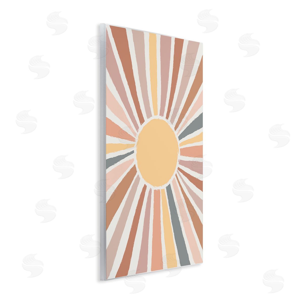 Southwestern Desert Sun Rays Wood Plaque Wall Art, Home Decor by Lisa Whitebutton