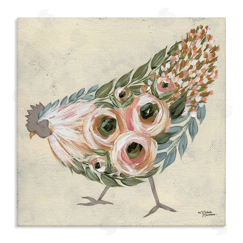 Michele Norman | Vintage Chicken with Floral Body