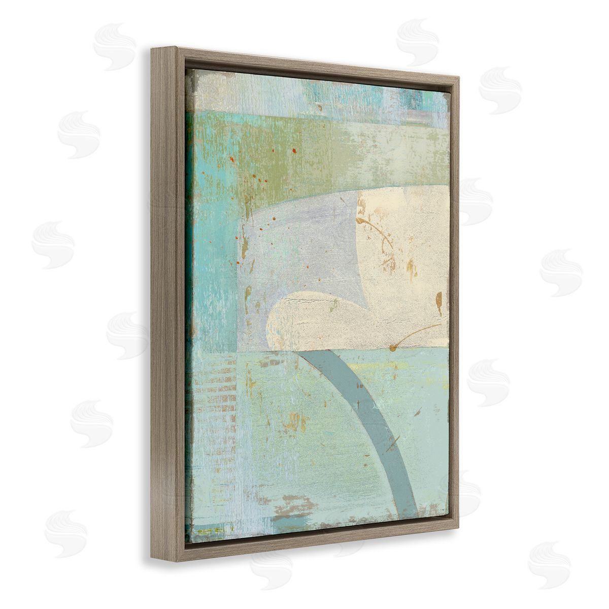 Suzanne Nicoll Contemporary Abstract Shapes Muted Cool Tones