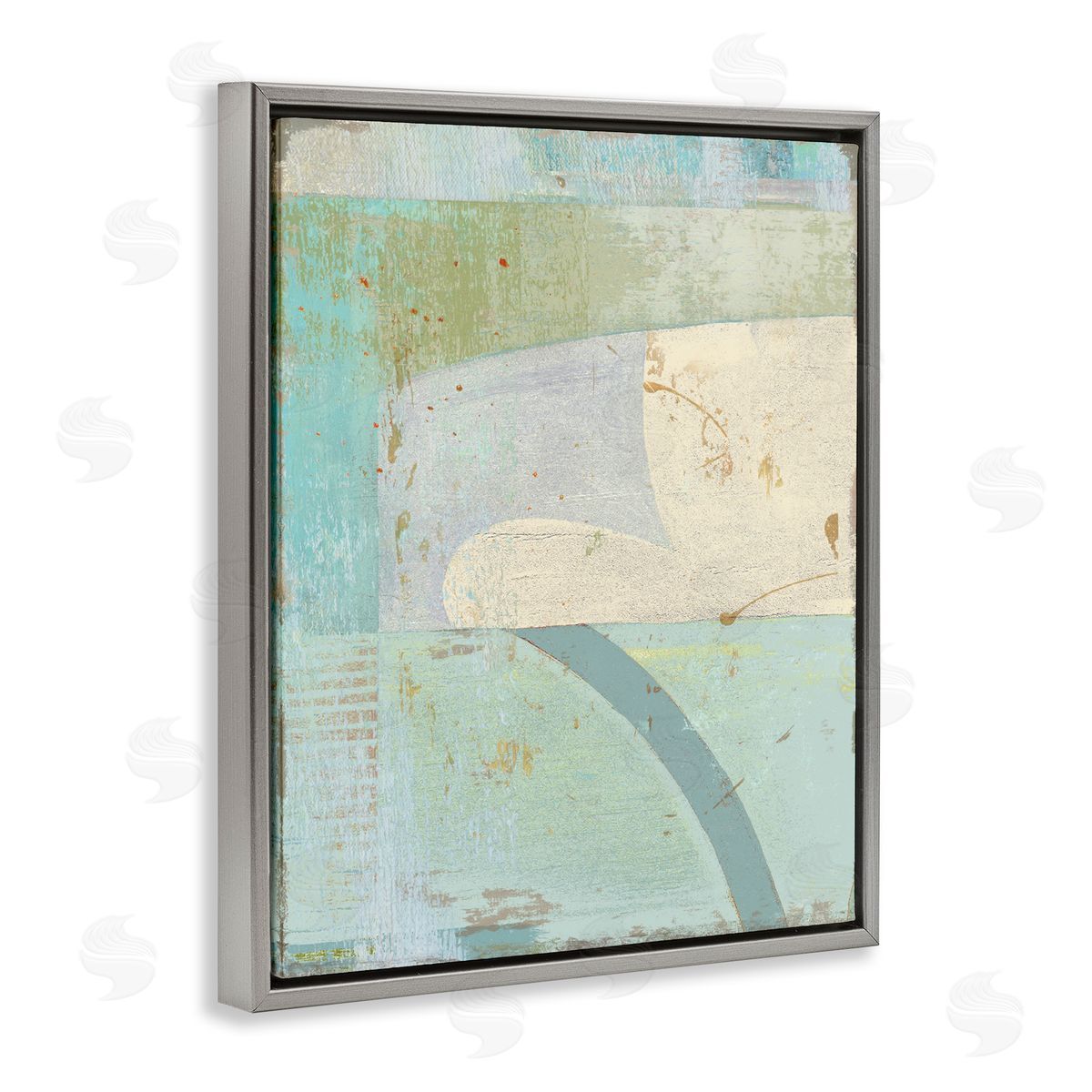 Suzanne Nicoll Contemporary Abstract Shapes Muted Cool Tones
