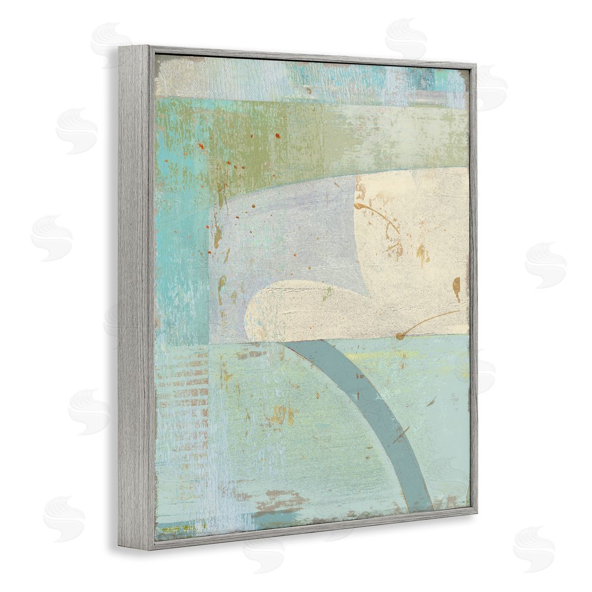 Suzanne Nicoll Contemporary Abstract Shapes Muted Cool Tones