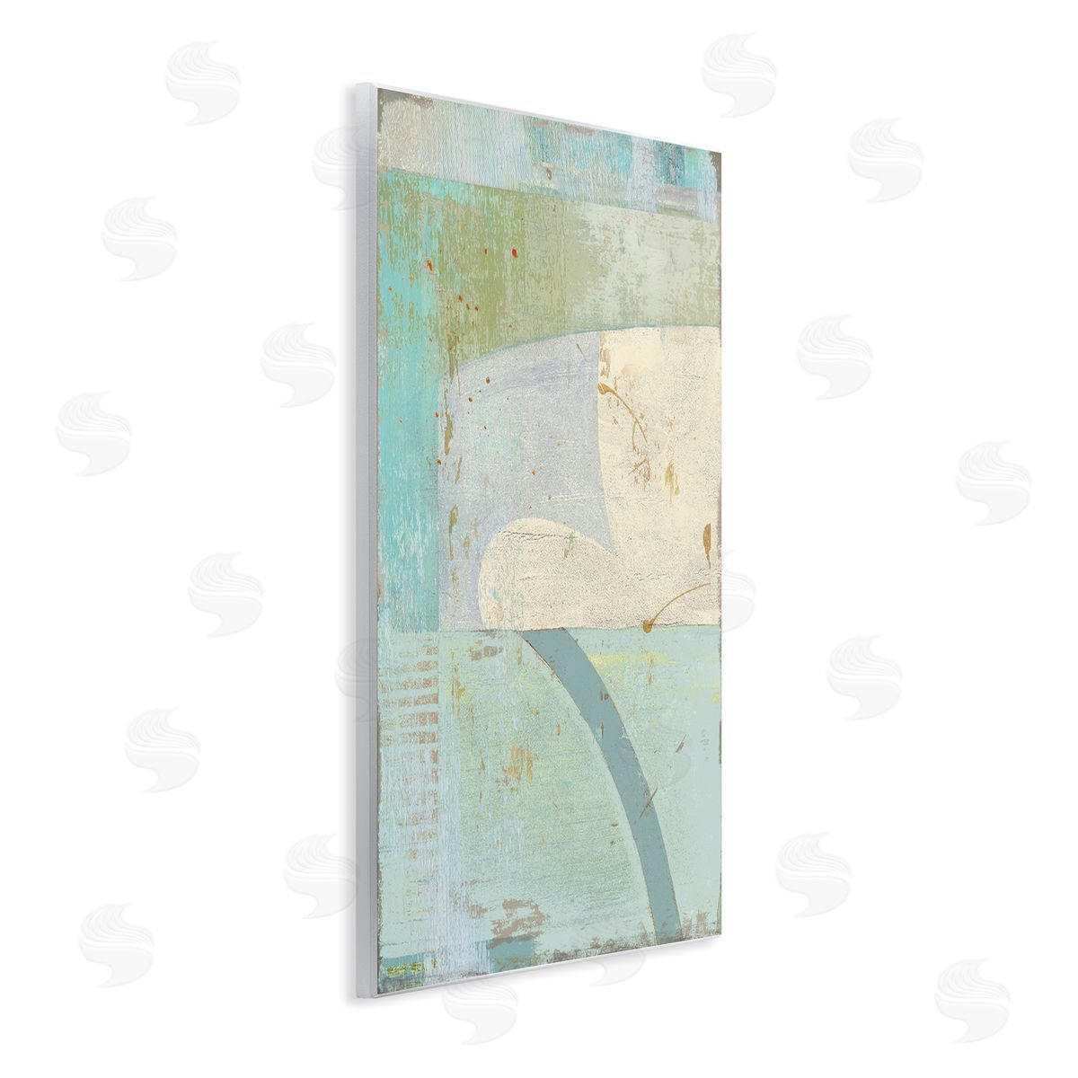 Suzanne Nicoll Contemporary Abstract Shapes Muted Cool Tones