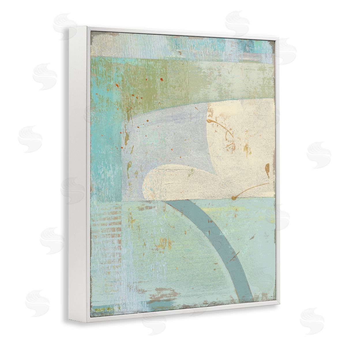 Suzanne Nicoll Contemporary Abstract Shapes Muted Cool Tones
