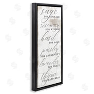 Stupell Studio | Sage Basil Thyme Sentimental Phrases