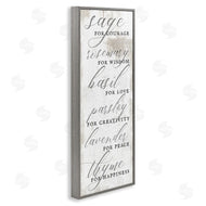 Stupell Studio | Sage Basil Thyme Sentimental Phrases