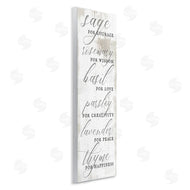 Stupell Studio | Sage Basil Thyme Sentimental Phrases