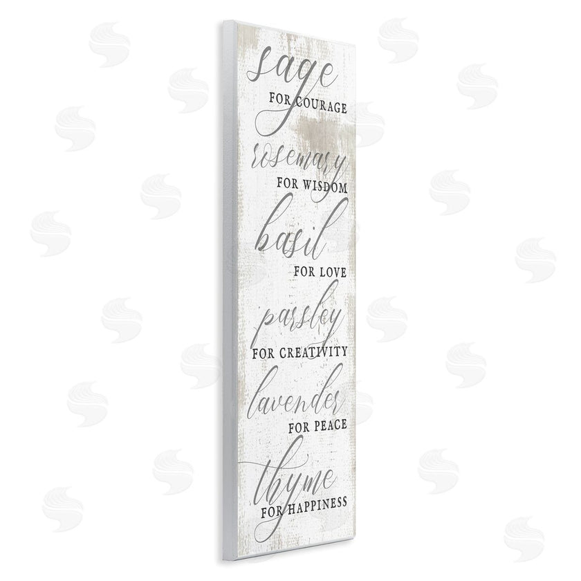Stupell Studio | Sage Basil Thyme Sentimental Phrases