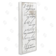 Stupell Studio | Sage Basil Thyme Sentimental Phrases