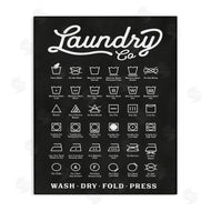 Lettered and Lined | Laundry Business Symbols Chart