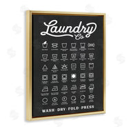 Lettered and Lined | Laundry Business Symbols Chart