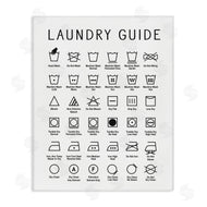 Lettered and Lined | Minimal Laundry Guide Chart