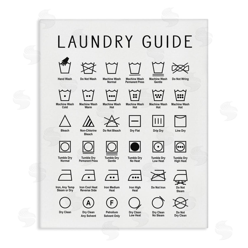 Lettered and Lined | Minimal Laundry Guide Chart