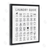 Lettered and Lined | Minimal Laundry Guide Chart