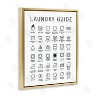 Lettered and Lined | Minimal Laundry Guide Chart