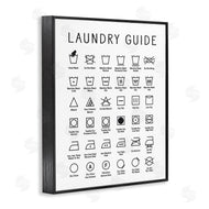 Lettered and Lined | Minimal Laundry Guide Chart