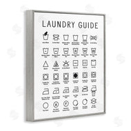 Lettered and Lined | Minimal Laundry Guide Chart