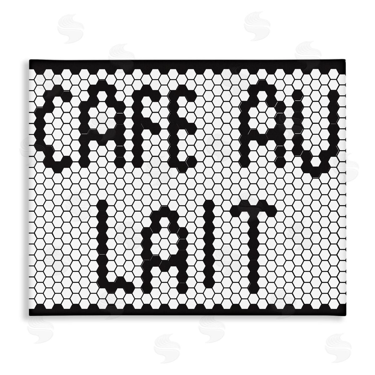 Elizabeth Medley Caf� Au Lait Sign Geometric Hexagon Pattern