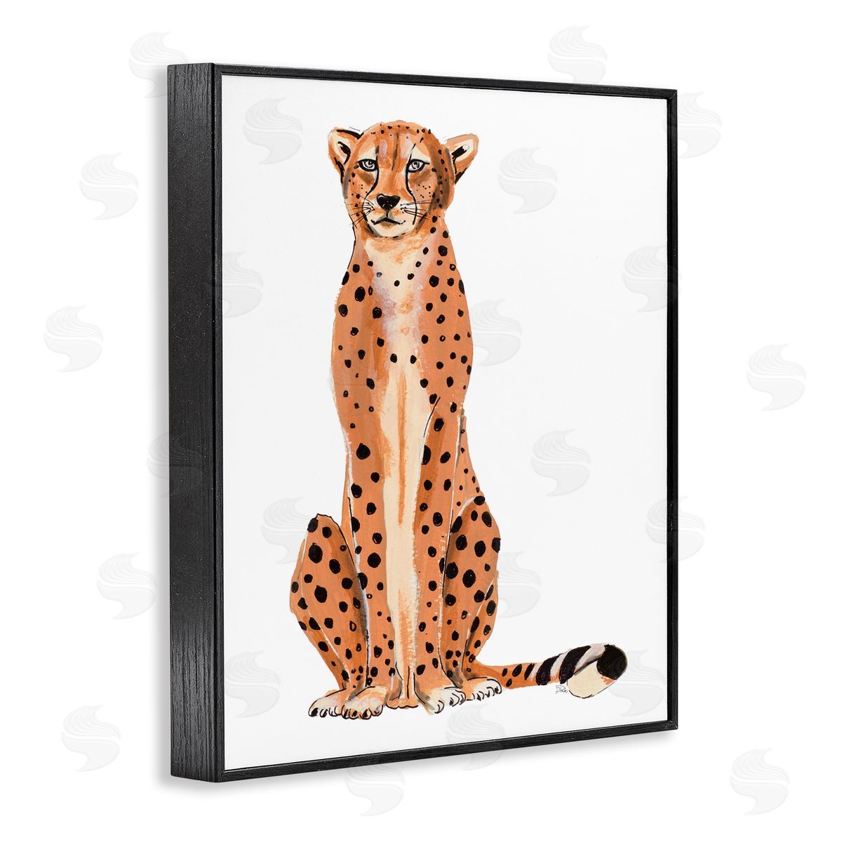 Patricia Pinto Cheetah Sitting Down Relaxed Orange Black Spots 