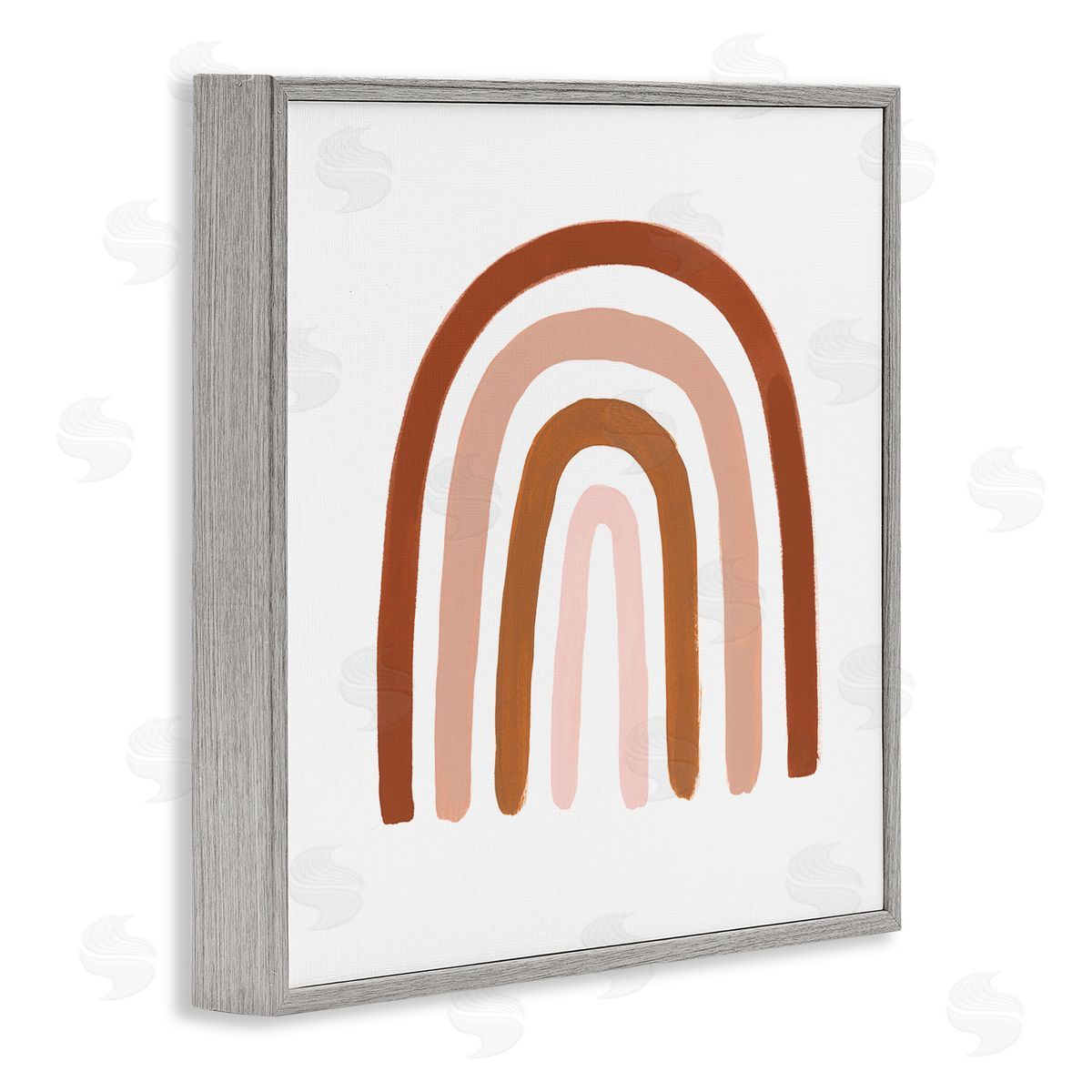 Victoria Borges Southwestern Desert Themed Rainbow Arches Pink Beige Gray Framed Glicee Wall Art Print