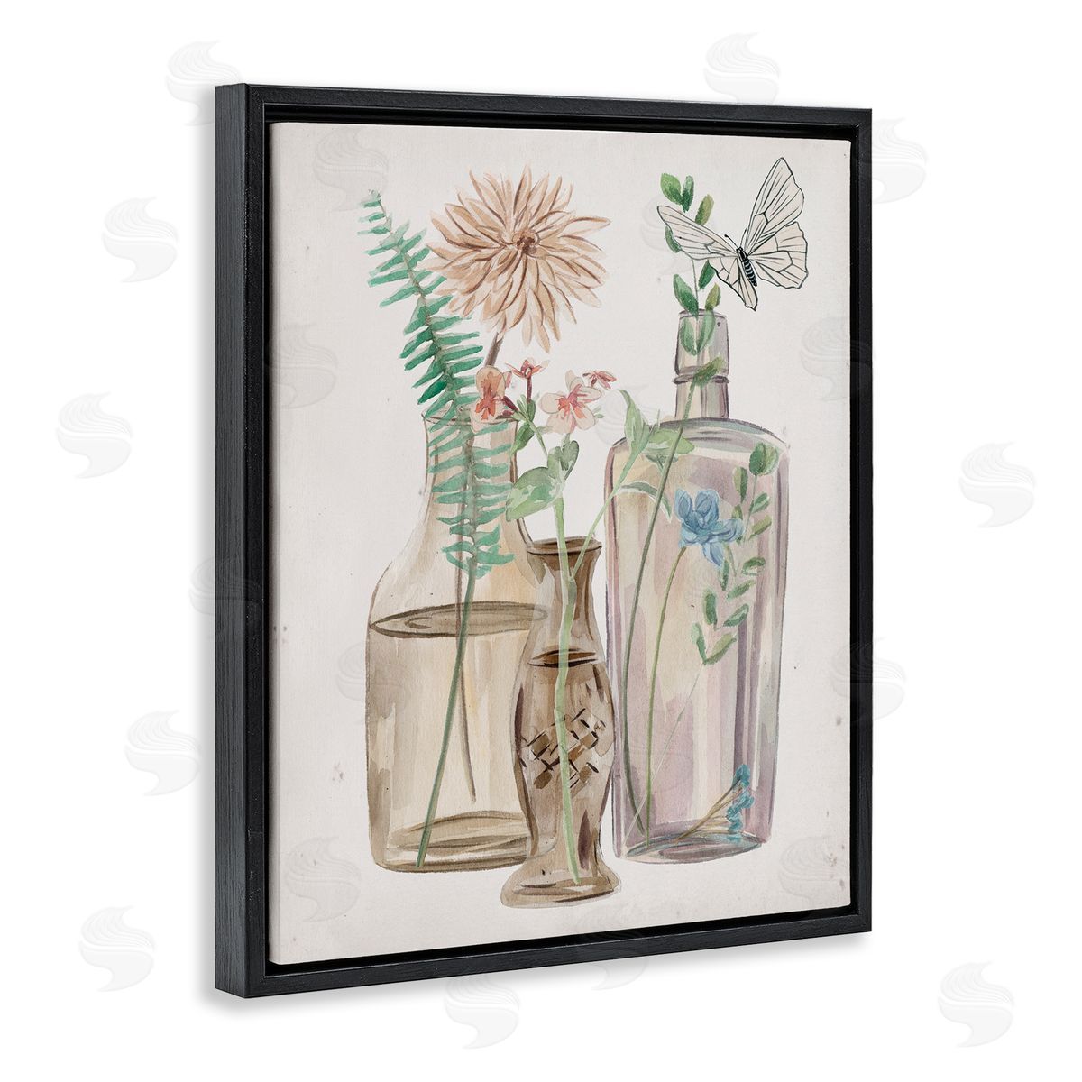 Melissa Wang Spring Meadow Bouquets Country Glasses Butterfly Florals