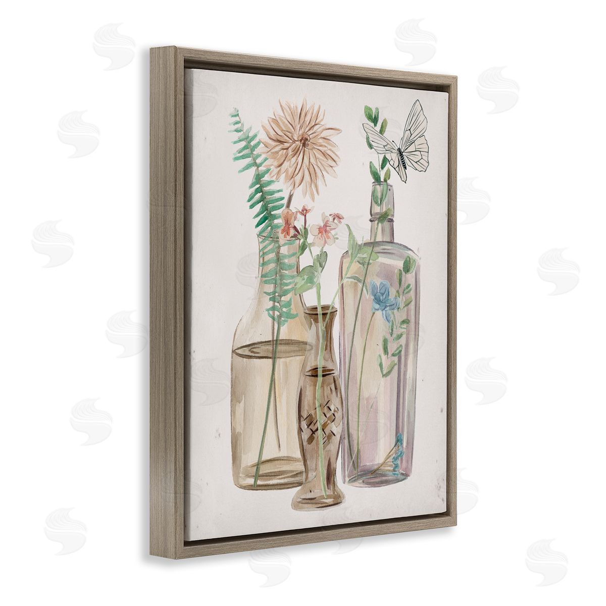 Melissa Wang Spring Meadow Bouquets Country Glasses Butterfly Florals