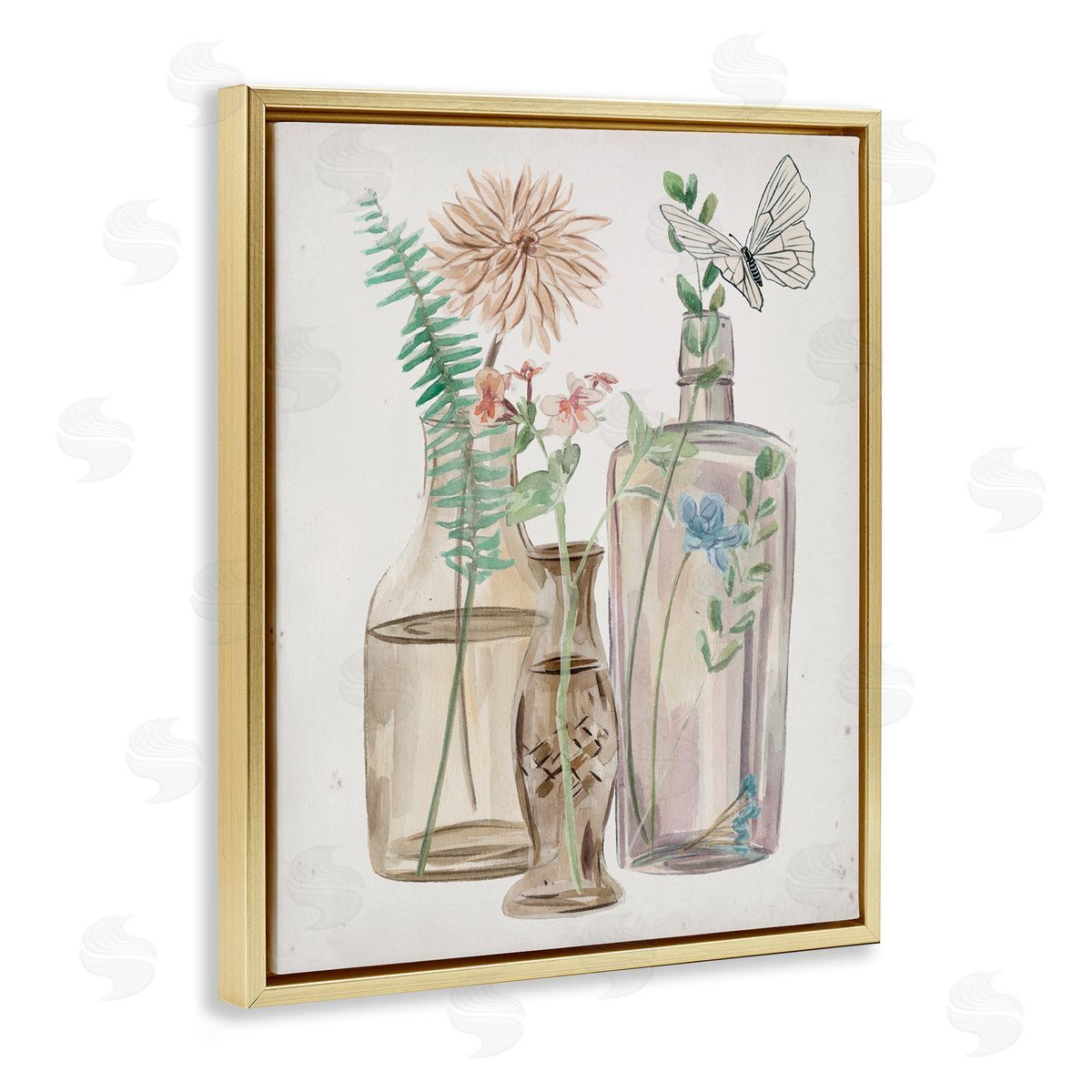 Melissa Wang Spring Meadow Bouquets Country Glasses Butterfly Florals