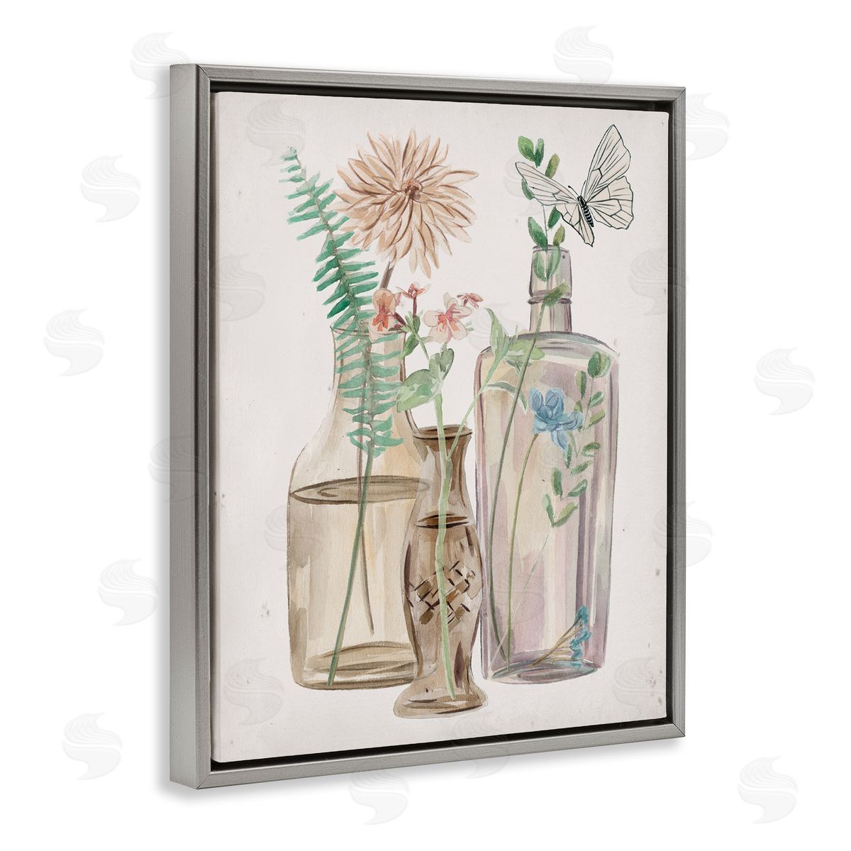 Melissa Wang Spring Meadow Bouquets Country Glasses Butterfly Florals
