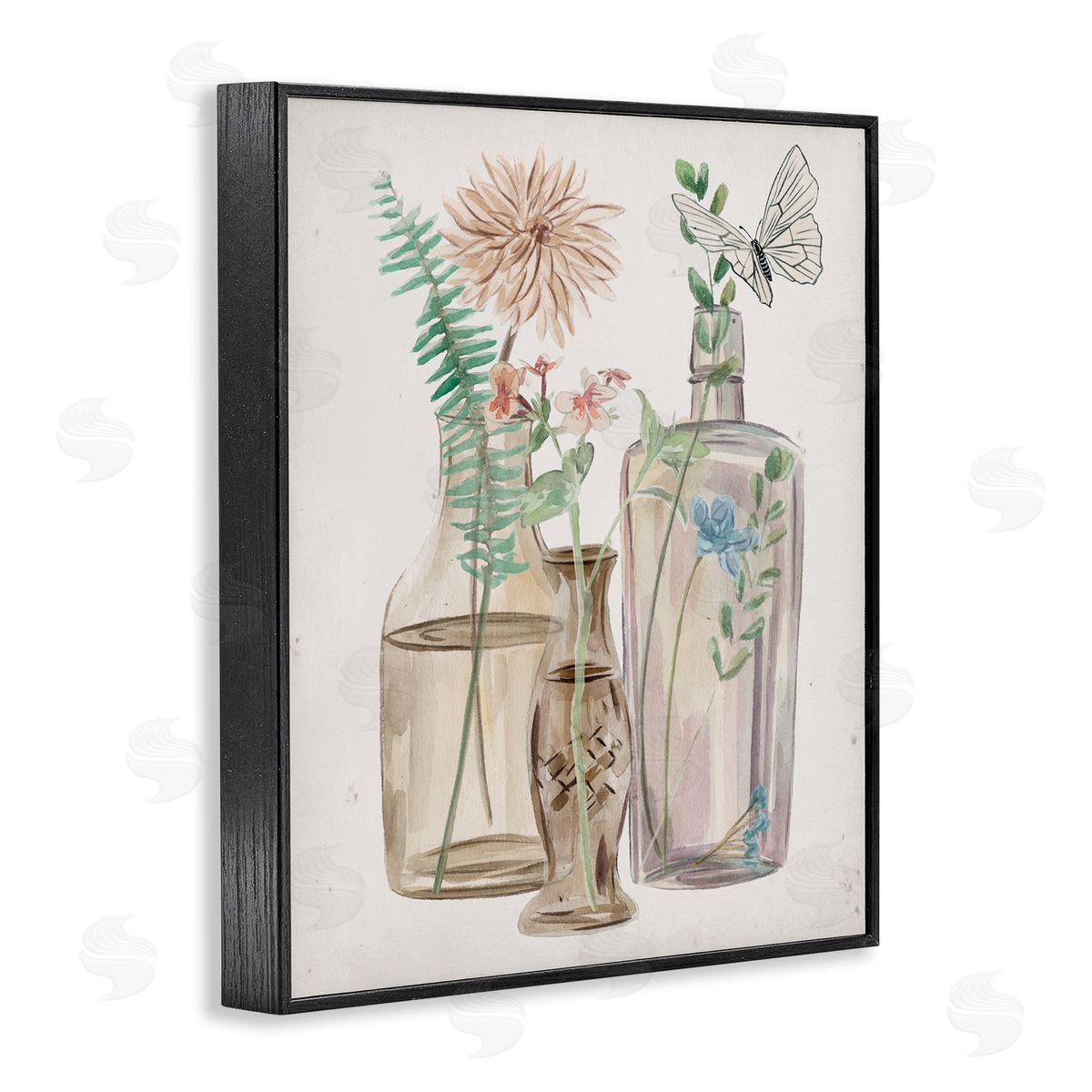 Melissa Wang Spring Meadow Bouquets Country Glasses Butterfly Florals