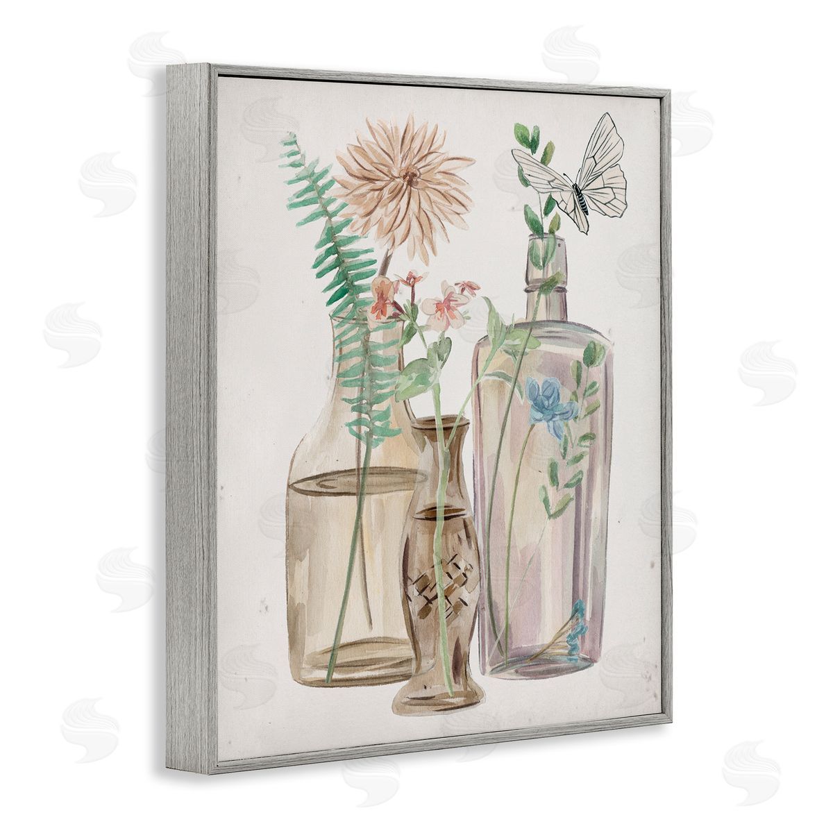Melissa Wang Spring Meadow Bouquets Country Glasses Butterfly Florals