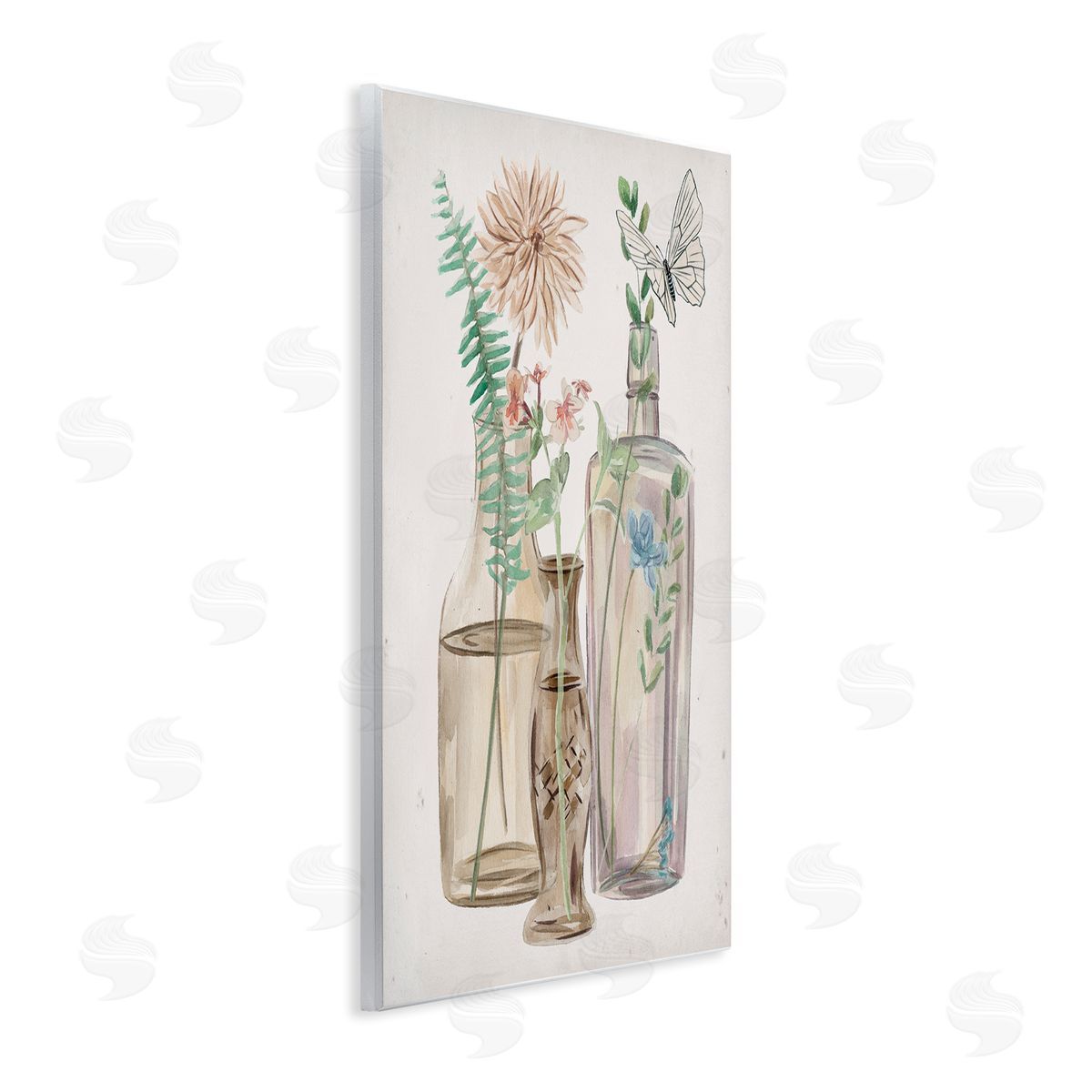 Melissa Wang Spring Meadow Bouquets Country Glasses Butterfly Florals
