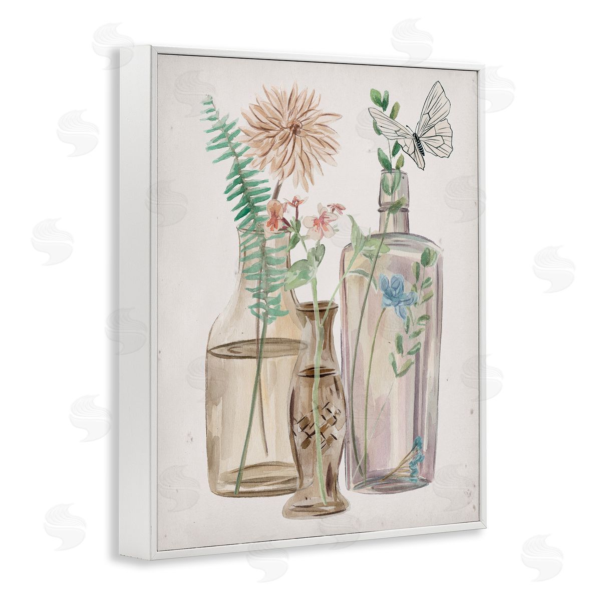 Melissa Wang Spring Meadow Bouquets Country Glasses Butterfly Florals