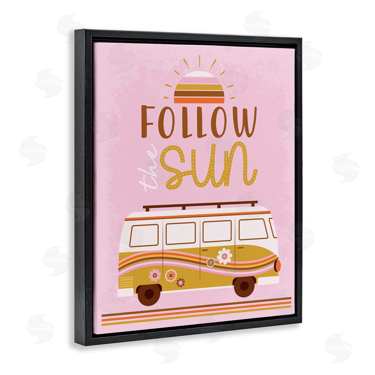 Angela Nickeas Follow The Sun Sentiment Retro Van Sunflowers 