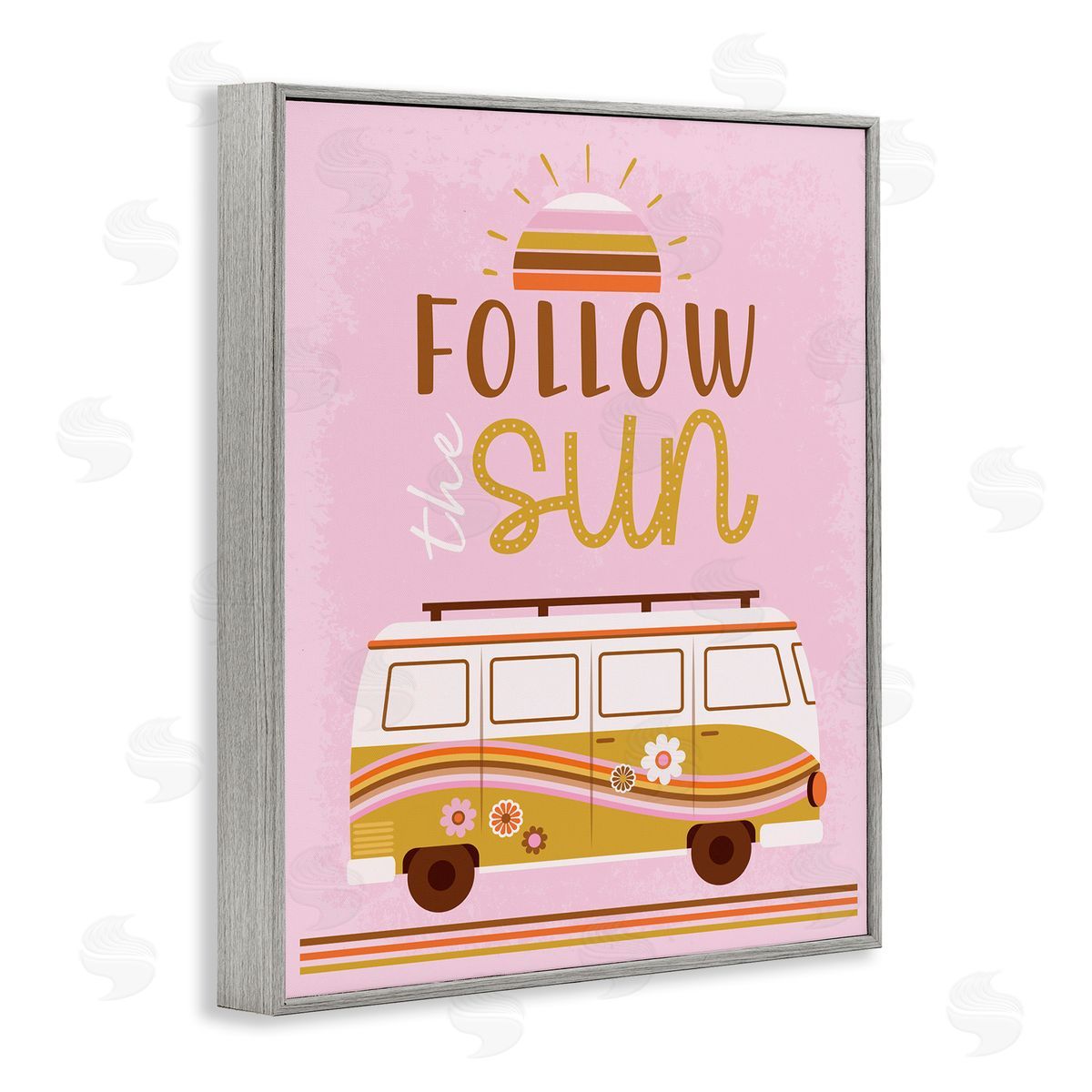 Angela Nickeas Follow The Sun Sentiment Retro Van Sunflowers 