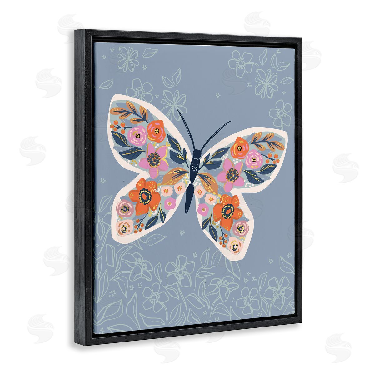 Caroline Alfr_sideeds Floral Pattern Butterfly Wings Spring Bloom Insect