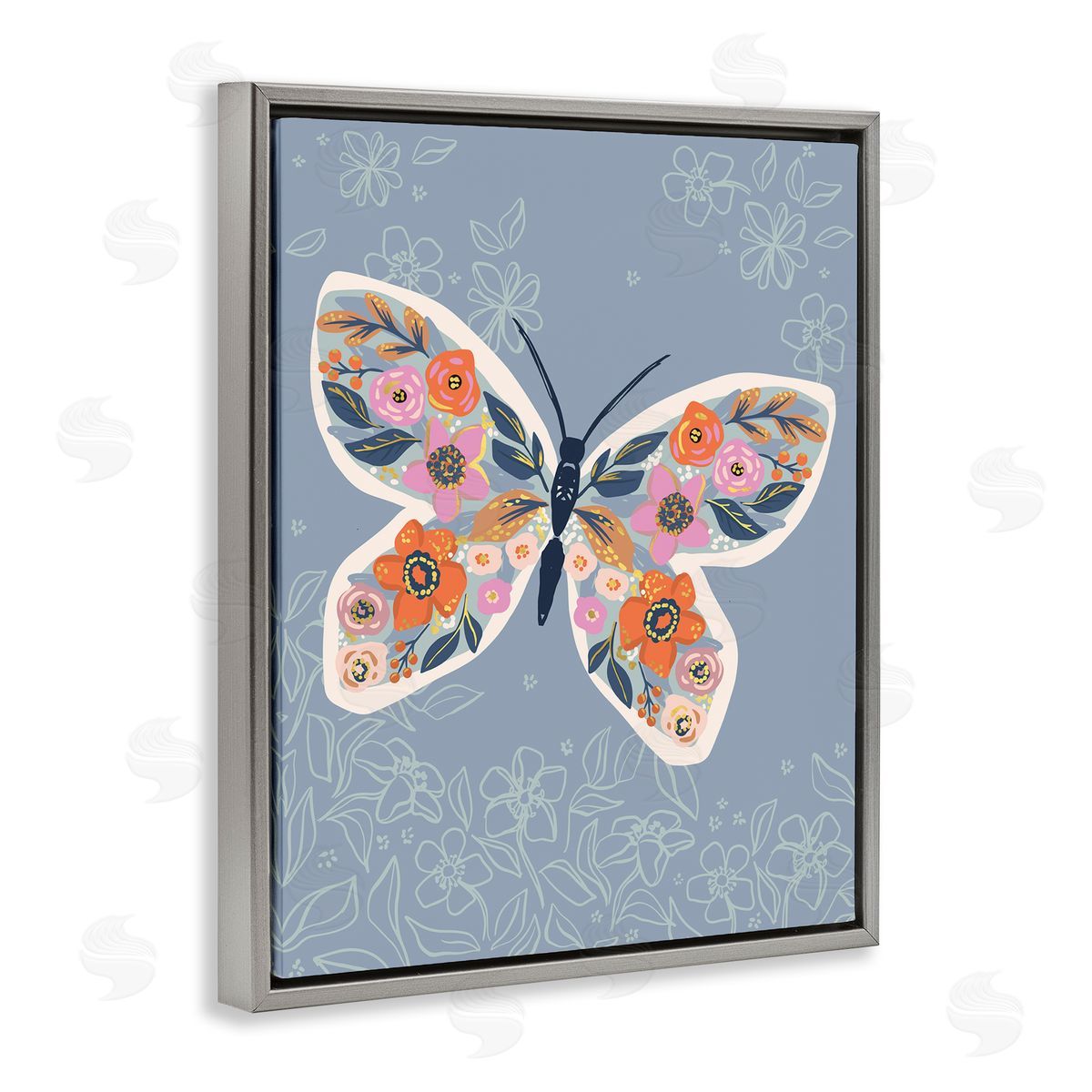 Caroline Alfr_sideeds Floral Pattern Butterfly Wings Spring Bloom Insect