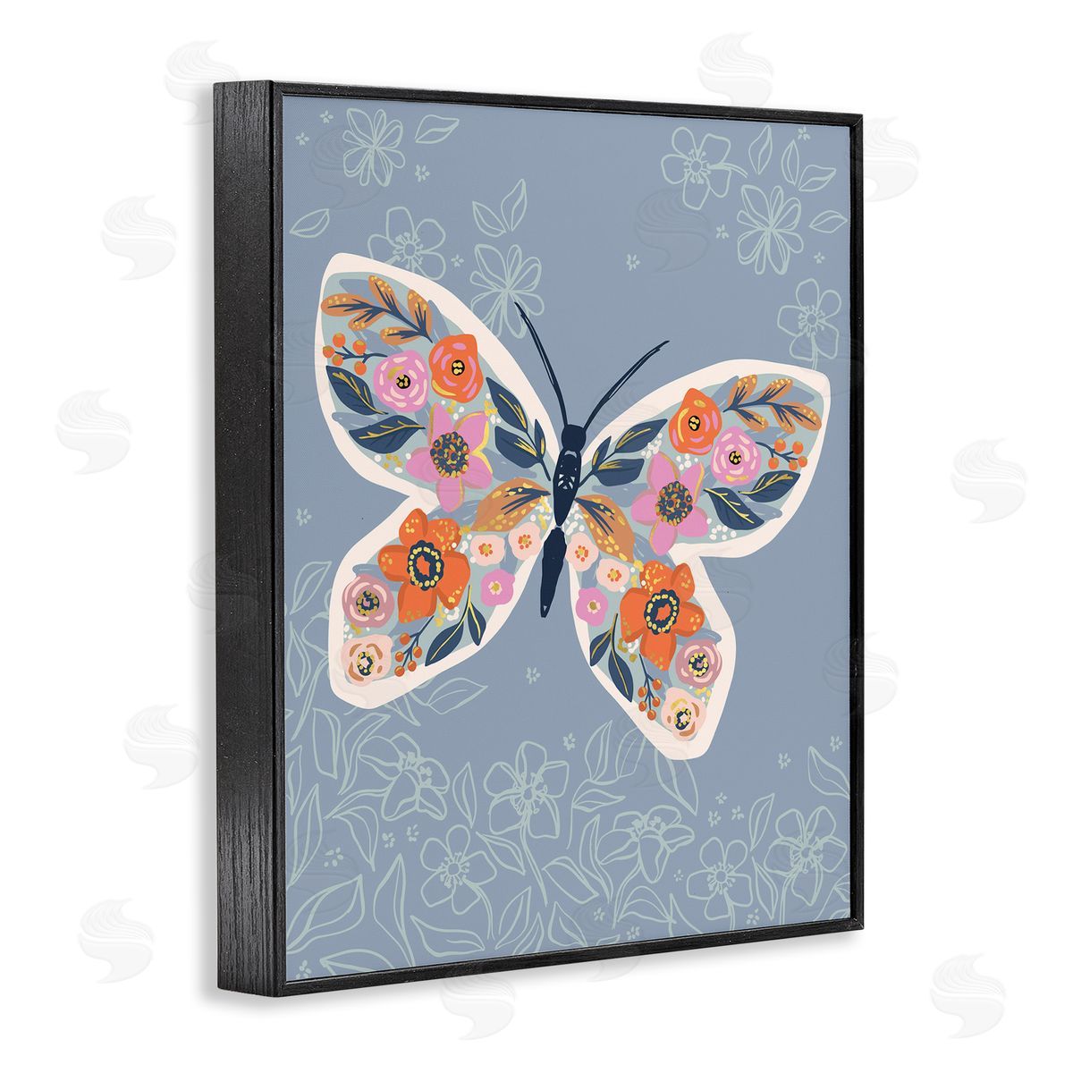 Caroline Alfr_sideeds Floral Pattern Butterfly Wings Spring Bloom Insect