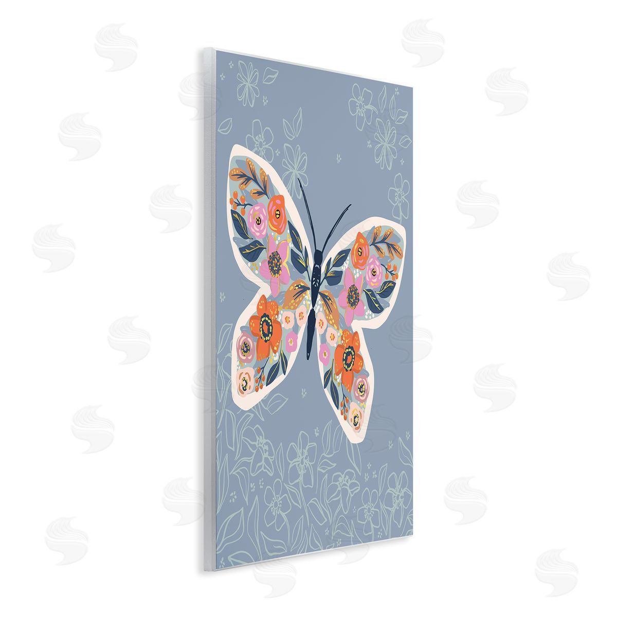 Caroline Alfr_sideeds Floral Pattern Butterfly Wings Spring Bloom Insect