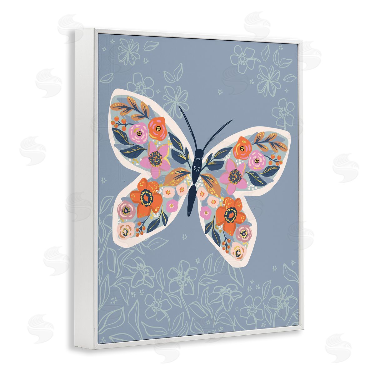 Caroline Alfr_sideeds Floral Pattern Butterfly Wings Spring Bloom Insect