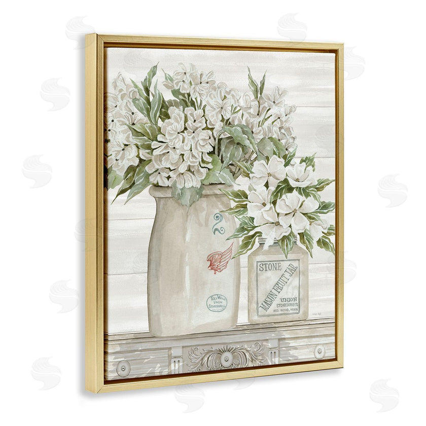 Cindy Jacobs | Alluring White Floral Jars
