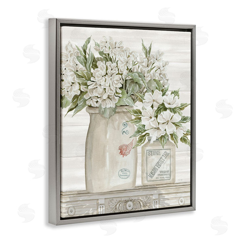 Cindy Jacobs | Alluring White Floral Jars