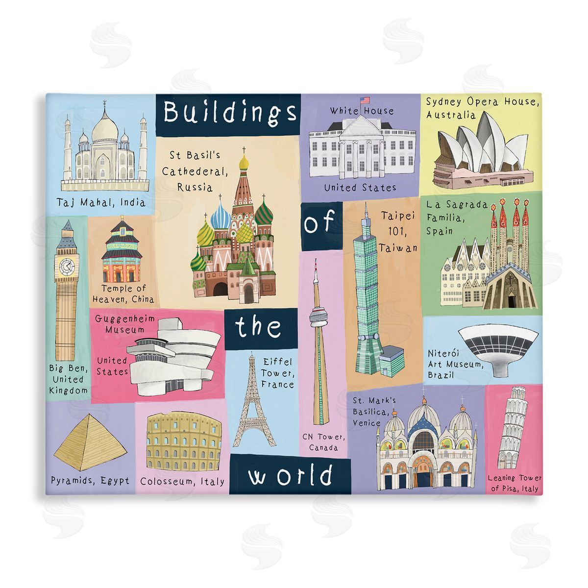 Carla Daly Building of the World Kid's Chart Architectural Landmarks