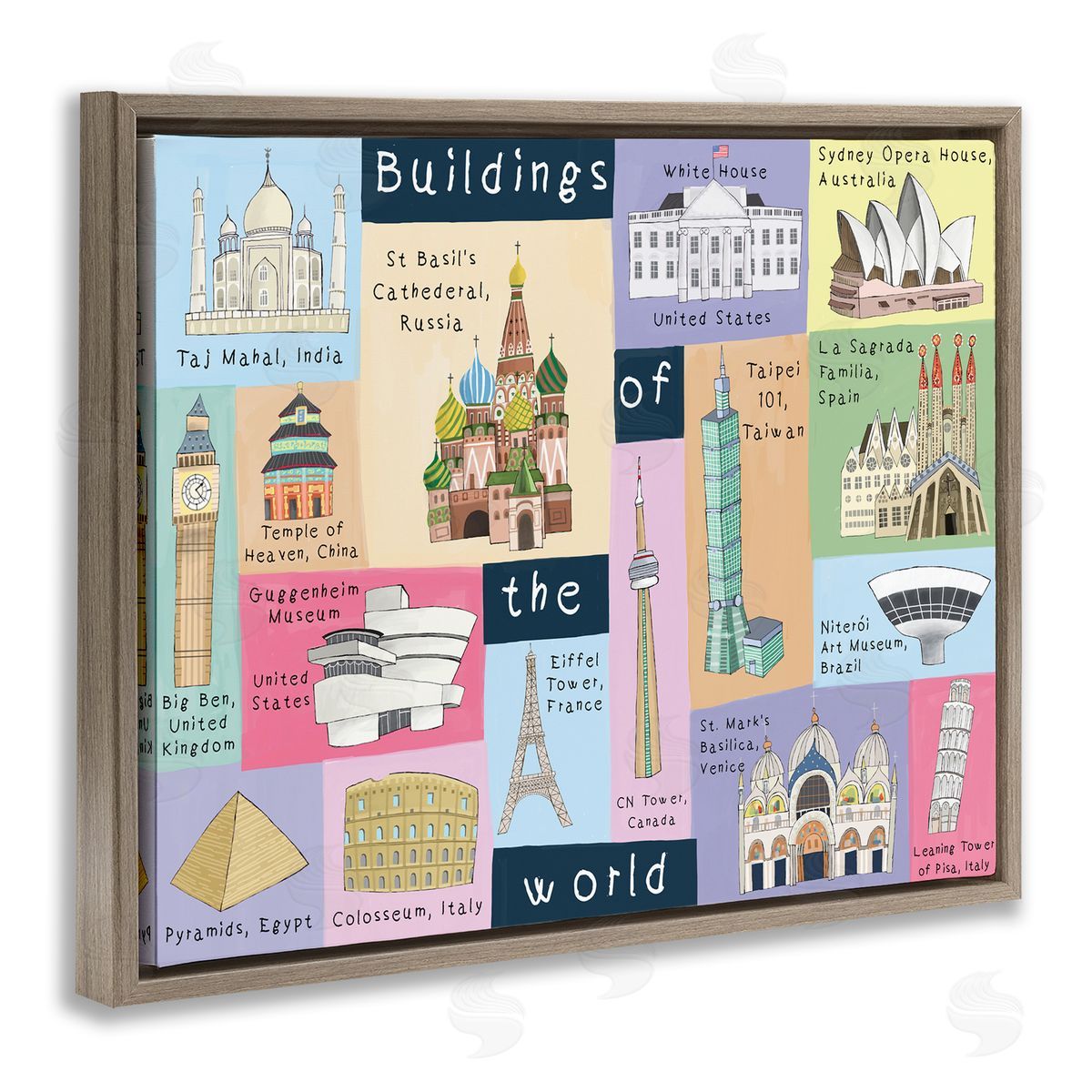 Carla Daly Building of the World Kid's Chart Architectural Landmarks