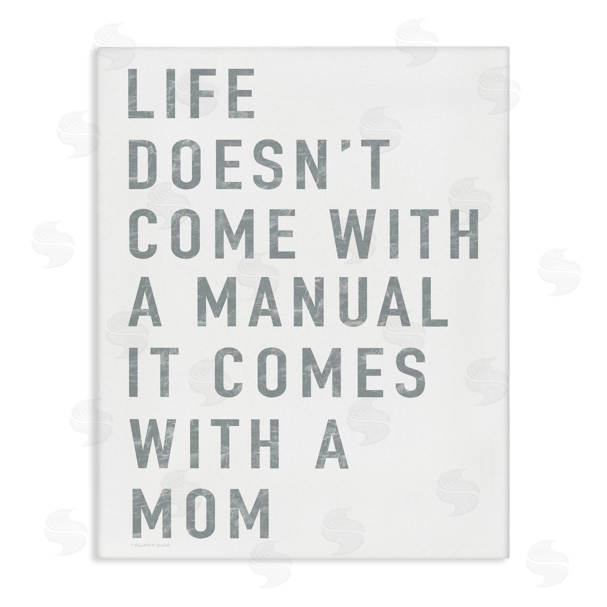Elizabeth Tyndall Doesn't Come With Manual Mom Appreciation Phrase Grey Text