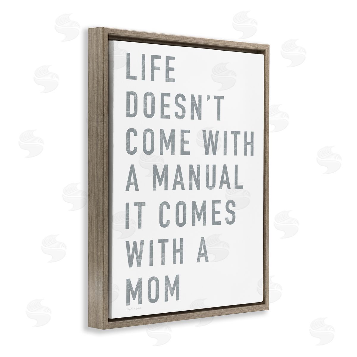 Elizabeth Tyndall Doesn't Come With Manual Mom Appreciation Phrase Grey Text